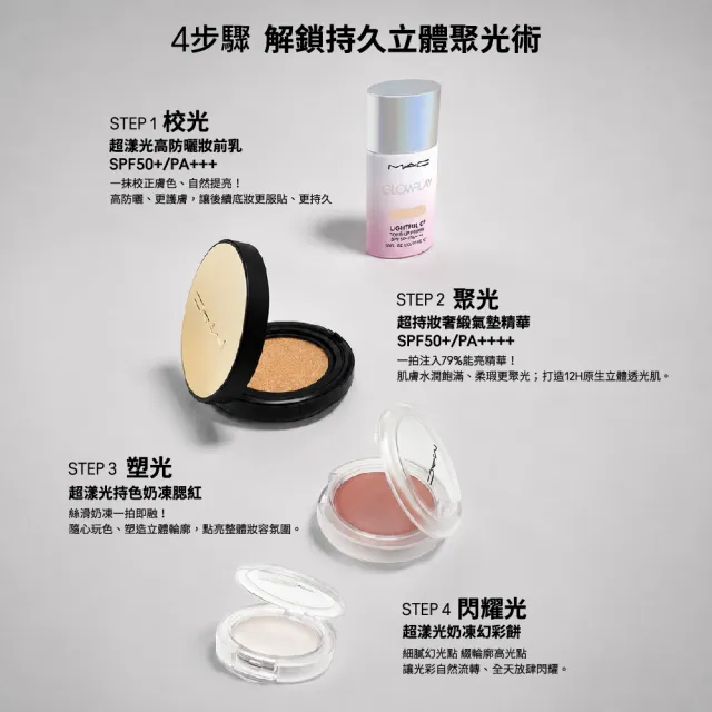 【M.A.C】新品上市 超持妝奢緞氣墊精華SPF50+/PA+++ 2026新上市 #一拍超能亮