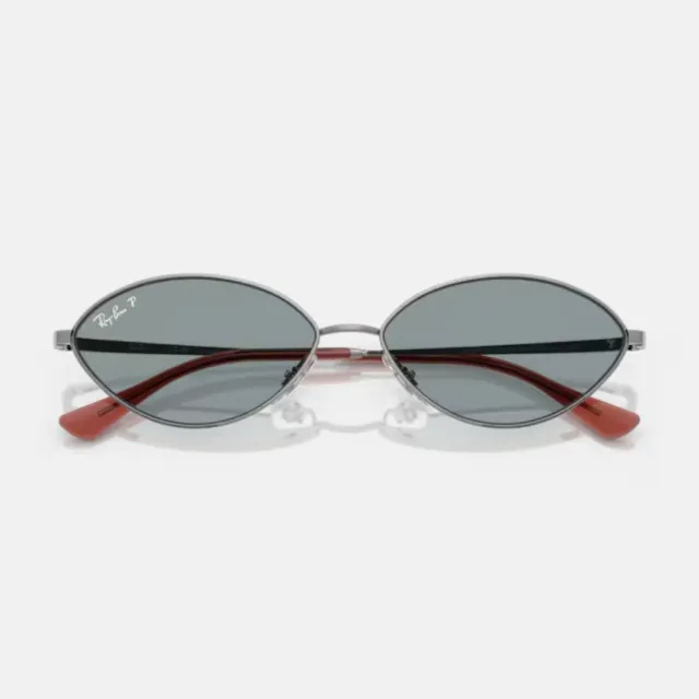 【RayBan 雷朋】Jennie同款 橢圓金屬偏光抗UV太陽眼鏡(RB3757-004/2V、921381 56、59mm)