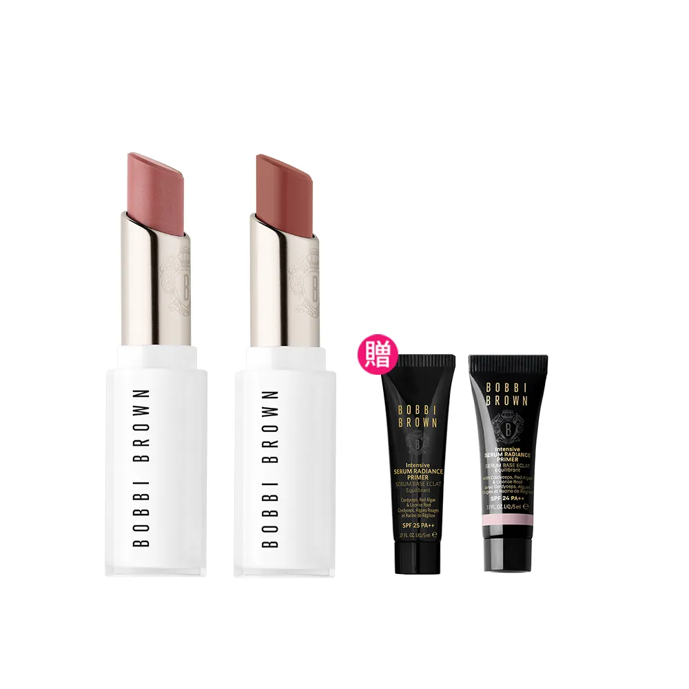 【Bobbi Brown 芭比波朗】晶鑽釉光水唇膏 雙入組(超保濕x不黏膩 水光口紅)