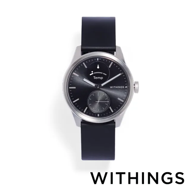 WITHINGS ScanWatch 2 全方位健康智慧腕錶 42mm 白/黑/藍 公司貨