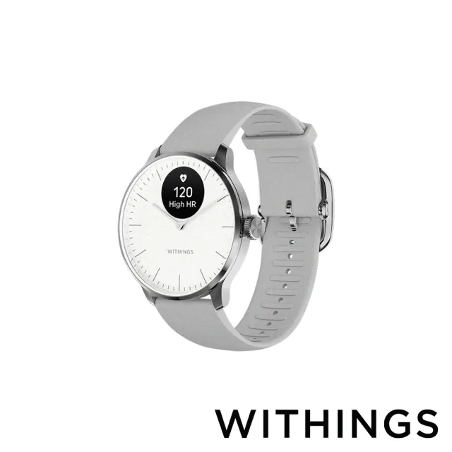 WITHINGS ScanWatch Light 輕巧健康智慧腕錶 37mm 黑/白/玫瑰金白 公司貨