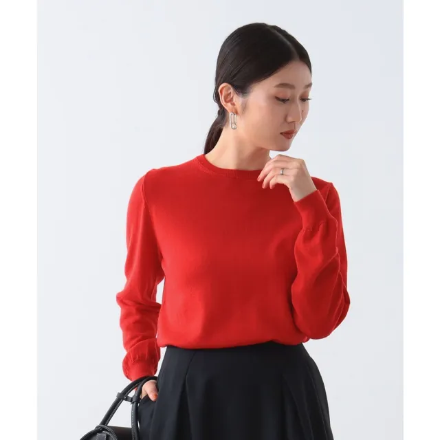 【BEAMS】官方旗艦館 SLOANE / 女裝 14G 圓領 毛衣