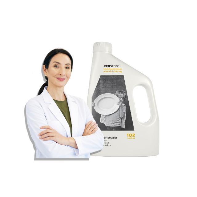 【ecostore 宜可誠】洗碗機專用環保洗碗粉-經典檸檬2kg(無人工香精防腐/奶瓶清洗機推薦/紐西蘭永續品牌)