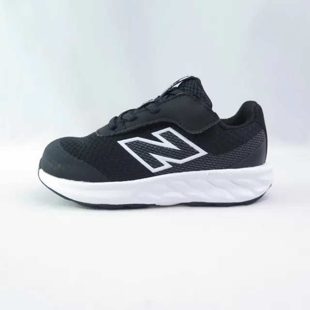 【NEW BALANCE】小童鞋 運動鞋 520 Airplane Hook & Loop W寬楦 魔鬼氈 (I5202C2黑x白)