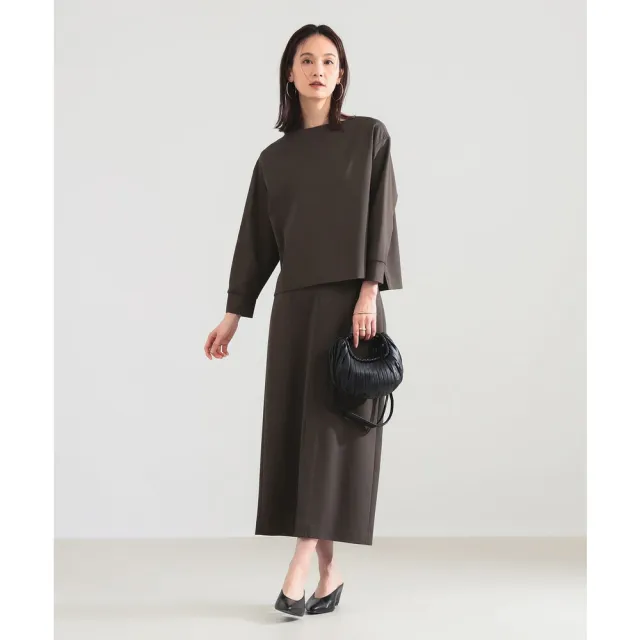 【BEAMS】官方旗艦館 Demi-Luxe BEAMS / 女裝 羅馬布 正面開衩 長裙