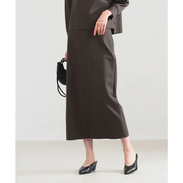 【BEAMS】官方旗艦館 Demi-Luxe BEAMS / 女裝 羅馬布 正面開衩 長裙