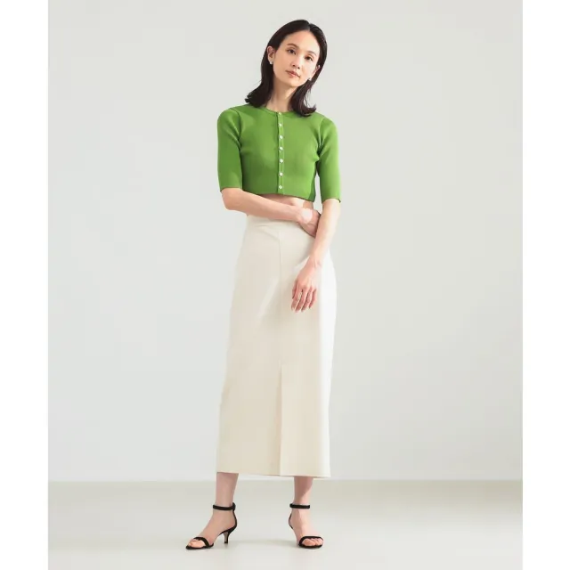 【BEAMS】官方旗艦館 Demi-Luxe BEAMS / 女裝 羅馬布 正面開衩 長裙
