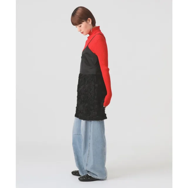 【BEAMS】官方旗艦館 Ray BEAMS / 女裝 織帶 刺繡 吊帶 洋裝
