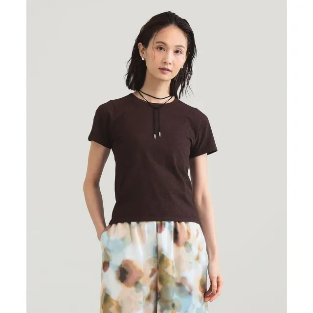 【BEAMS】官方旗艦館 Demi-Luxe BEAMS / 女裝 毛圈紗 圓領 T恤