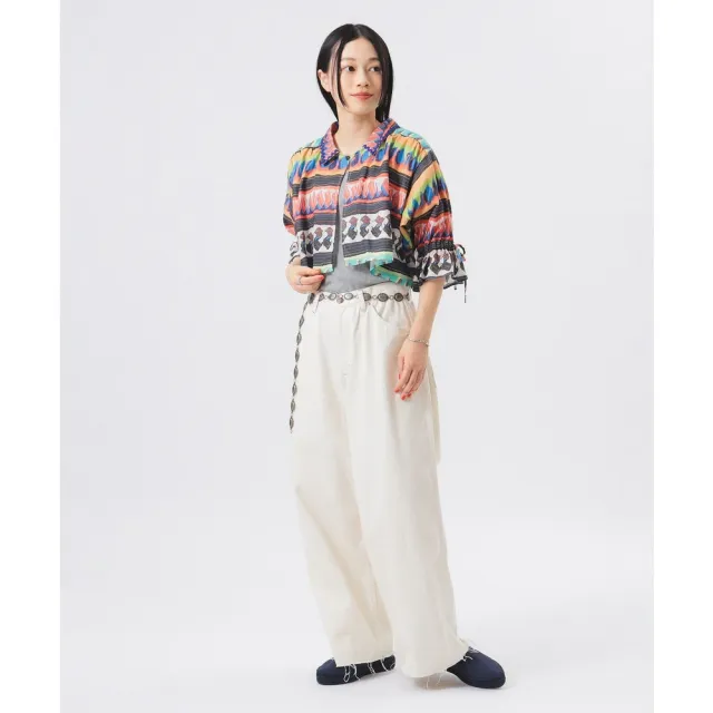 【BEAMS】官方旗艦館 BEAMS BOY / 女裝 塞米諾爾 印花 短袖 襯衫