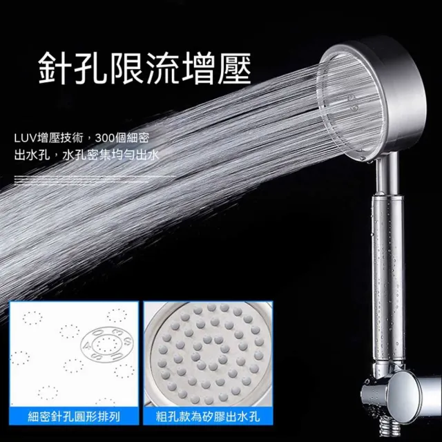 【AnDa 安達】304不鏽鋼花灑噴頭套裝家用洗澡增壓手持沐浴軟管蓮蓬頭淋雨淋浴 耐用 304不鏽鋼