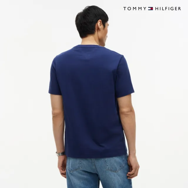 【TOMMY HILFIGER】官方旗艦館Tommy Hilfiger 標誌 T 恤 藍色