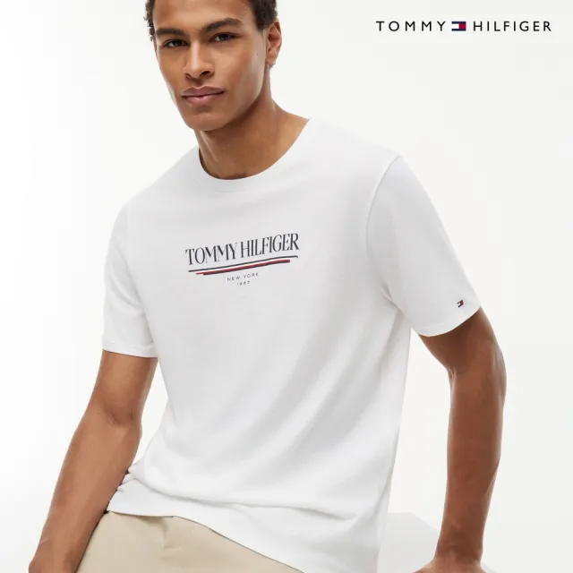 【TOMMY HILFIGER】官方旗艦館Tommy Hilfiger 標誌 T 恤 裸色