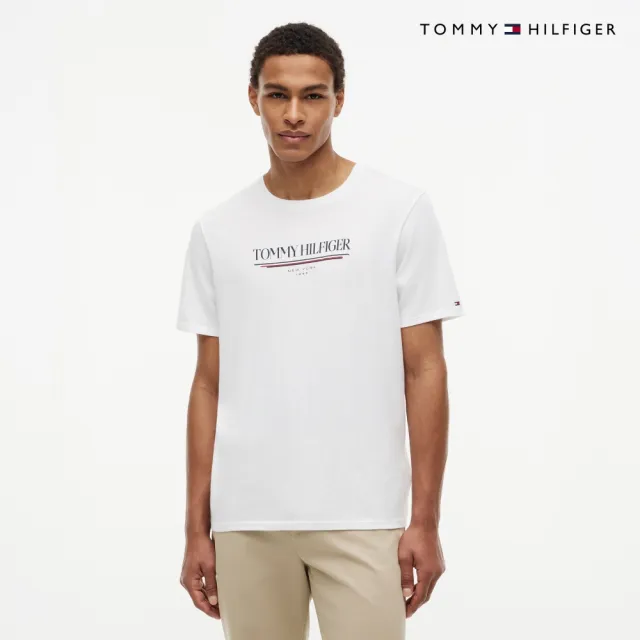 【TOMMY HILFIGER】官方旗艦館Tommy Hilfiger 標誌 T 恤 裸色