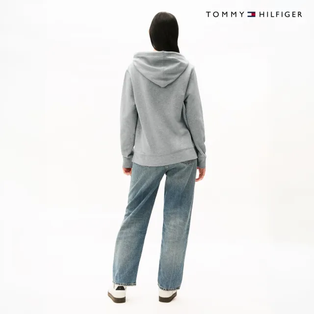 【TOMMY HILFIGER】官方旗艦館基本款 Hilfiger 連帽衫 灰色