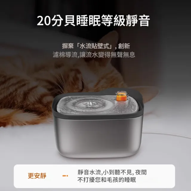 【IPSKY】不鏽鋼寵物飲水機 貓咪飲水機 4.5L 恆溫加熱 自動循環活水 狗狗飲水器 喝水器 餵水器 貓狗通用