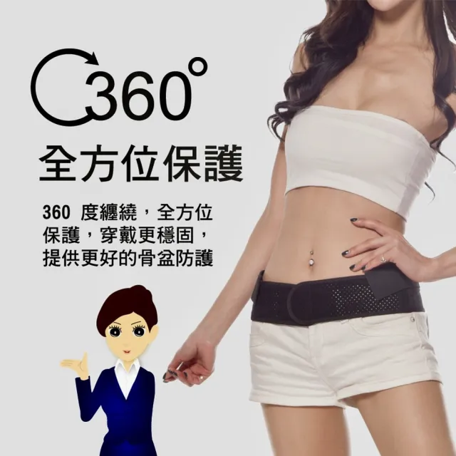 【A+Courbe】360度全方位強力美體骨盆帶(二件組)
