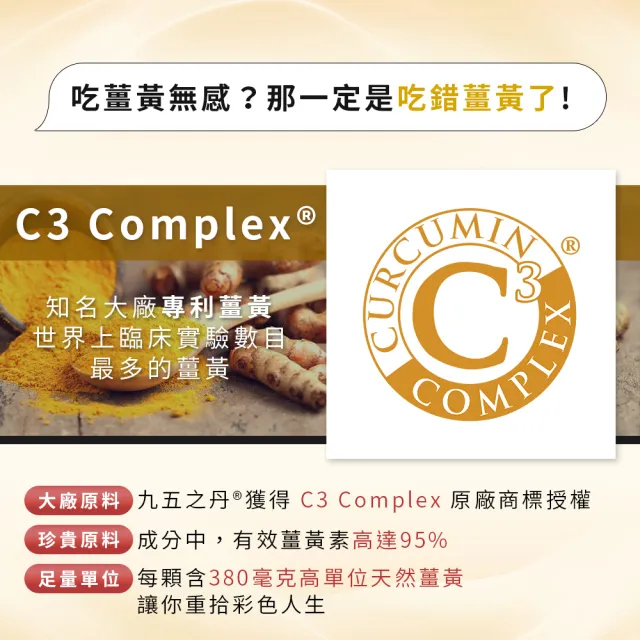 【JIU WU DAN 九五之丹】世界品質三金薑黃素+頂級紅蔘 1入組共30粒(薑黃素 印度人蔘 紅蔘 胡椒鹼 男性特化)