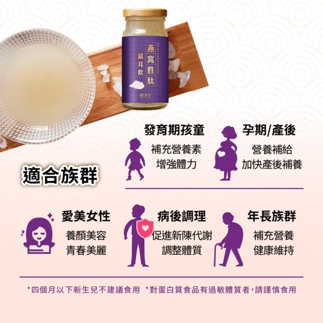 【芳茲】常溫燕窩胜銀耳飲禮盒款*3盒共18瓶_官方直營(首創獨家保養精華)