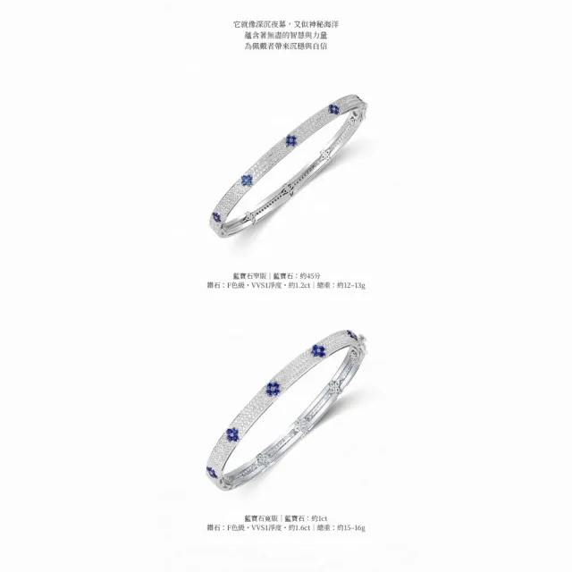 海斯珠寶 1克拉天然紅寶石 18K金手鐲 鑽石鑲嵌 圓形切割 珠寶級密鑲工藝 四葉草Lucky系列