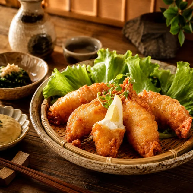 【興達港歐董魚丸】旗艦海鮮炸物任選x4 (花枝蝦排/月亮蝦餅/花枝丸/蝦卷/黑輪 興達港觀光漁港名店)