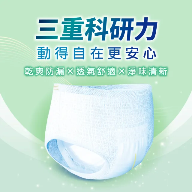 【Dr.P ProX 科研】貼心透氣活力褲M/L-XL 3箱(4包/箱購 成人褲型紙尿褲/復健褲)/包大人科研