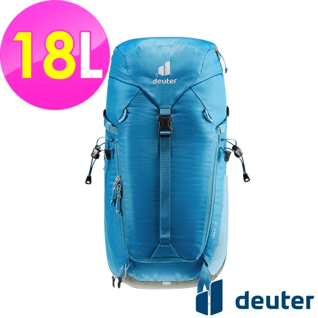 【deuter】TRAIL輕量拔熱透氣背包18L(3440124藍/日用休閒/運動/旅遊/戶外健行/單車旅行)