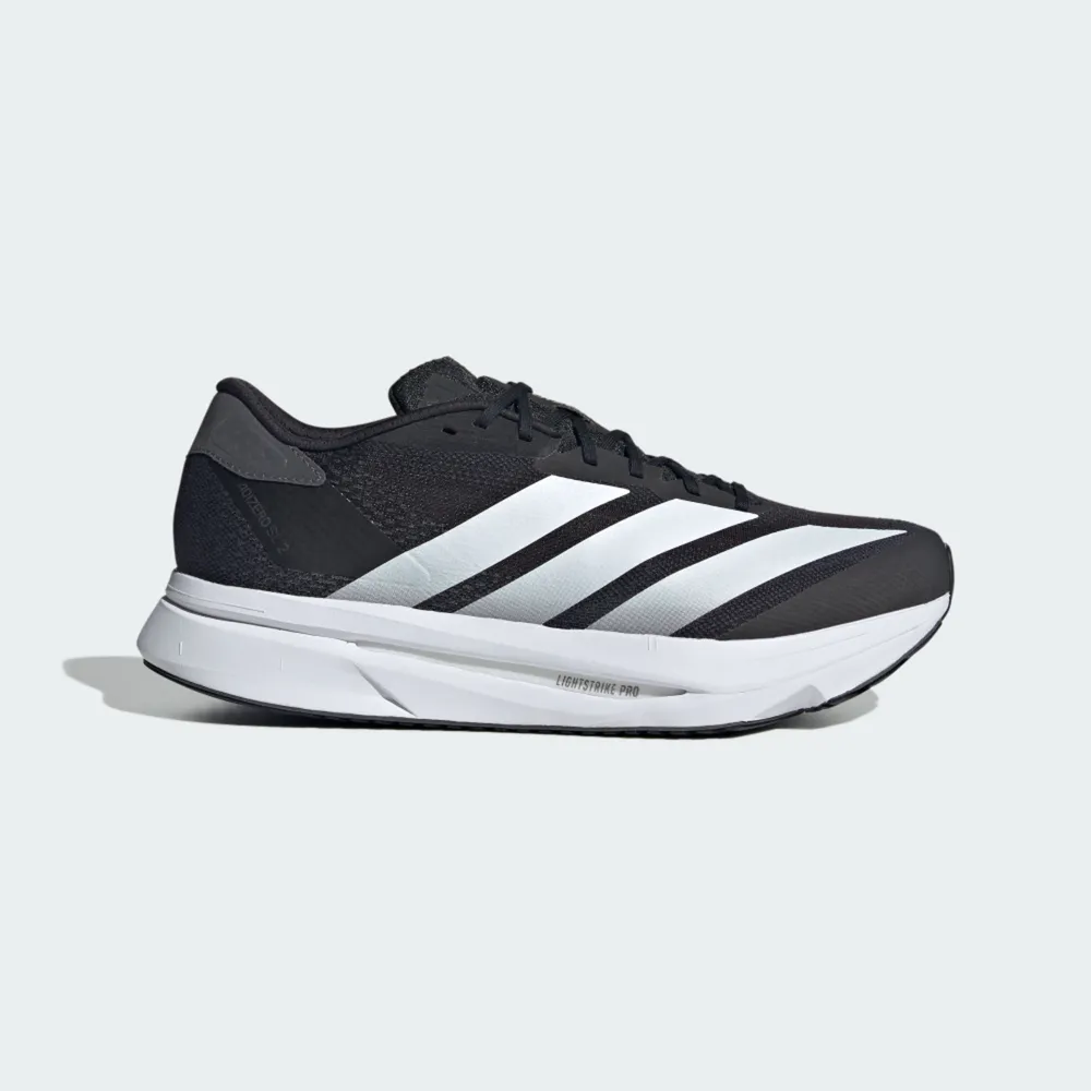 【adidas 愛迪達】Adizero Sl2 M Wide 男女 慢跑鞋 寬楦 彈力 支撐 緩震 黑 白(JI2986)