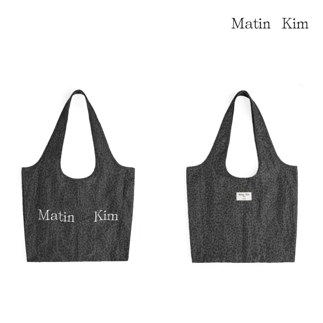 【MATIN KIM】官方旗艦 不對稱LOGO尼龍托特包(多款任選)