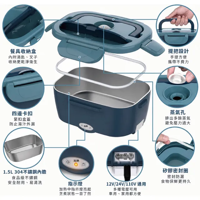 【GAARii】便當盒 保溫便當盒 加熱便當盒 餐盒