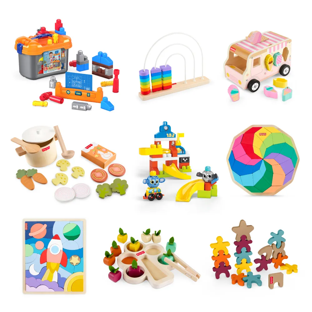 【Fisher price 費雪】樂玩益智兒童玩具任選2件1618(兒童玩具/男孩玩具/益智玩具/女孩玩具)