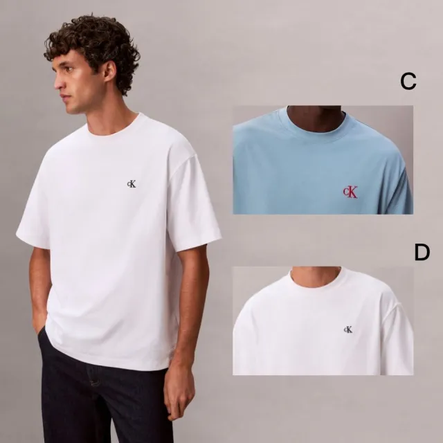 【CALVIN KLEIN】官方旗艦館 男女低調款logo T恤 短T恤 上衣 圓領