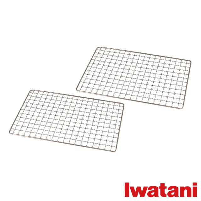 【Iwatani 岩谷】28×18cm日本長方型不烤網-燒鳥烤爐專用-2片裝-原廠(CB-ABR-AMI2)