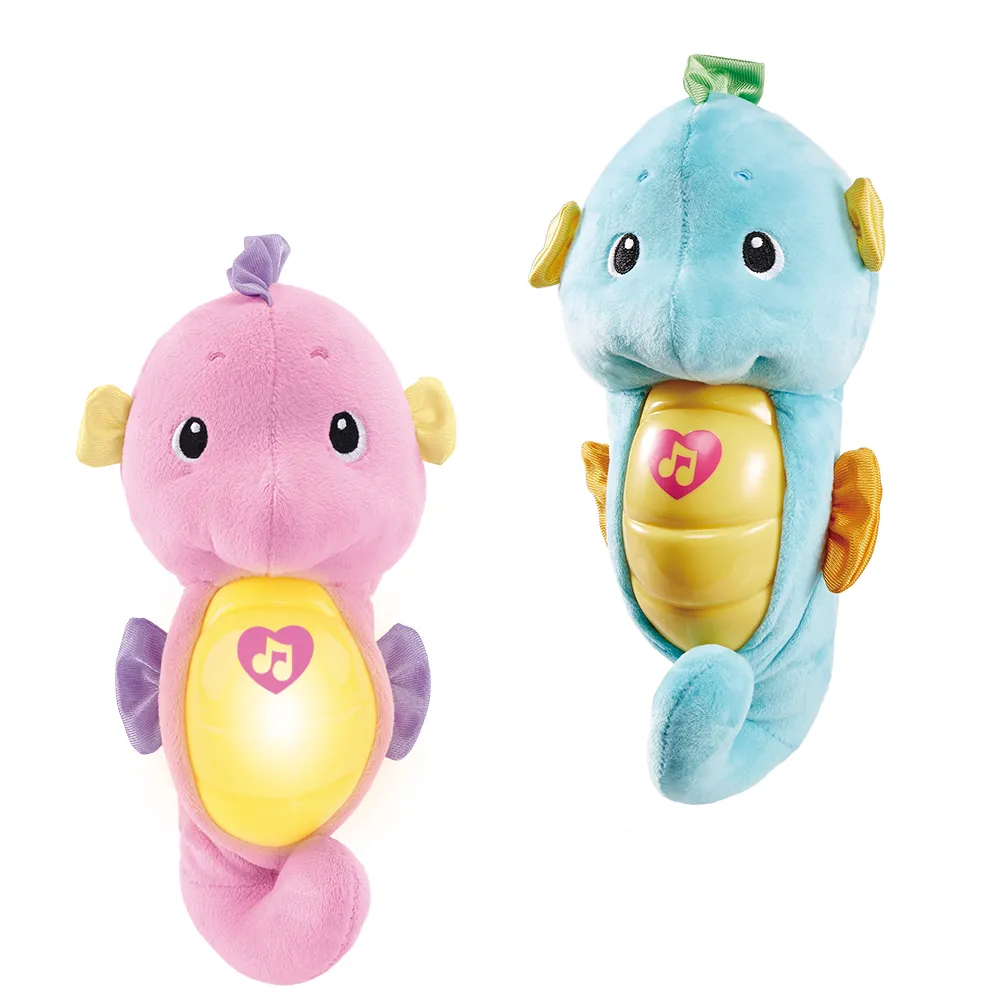 【Fisher price 費雪】聲光安撫海馬(2色選擇)