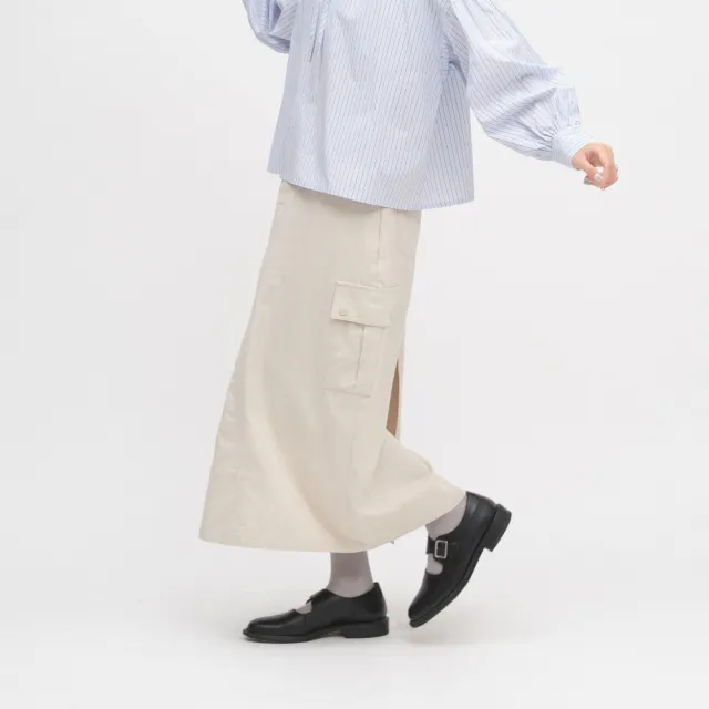 【plain-me】小P社長 工裝 女生裙 女裙子 小P社長水洗棉工裝裙_PPW5003-262