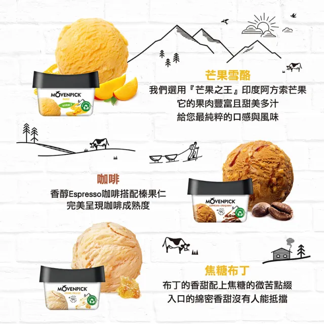 【Movenpick 莫凡彼】100ml迷你杯冰淇淋(18盒/箱；單口味任選)