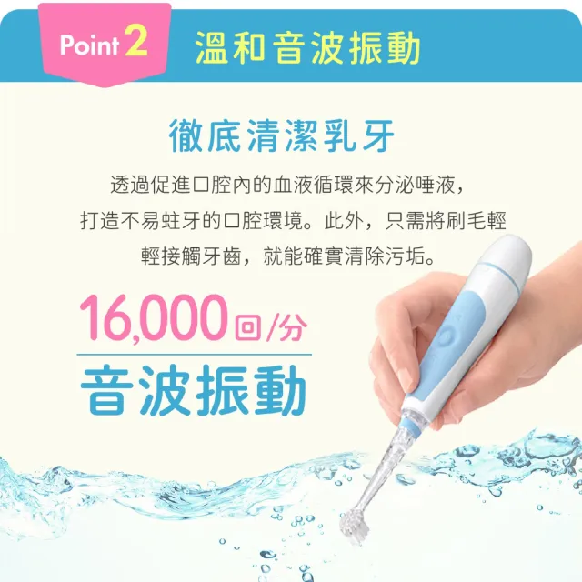 【BabySmile】BabySmile日本官方直營 S-206 炫彩兒童電動牙刷2入刷頭組-寶寶牙刷 軟毛款 新生兒適用