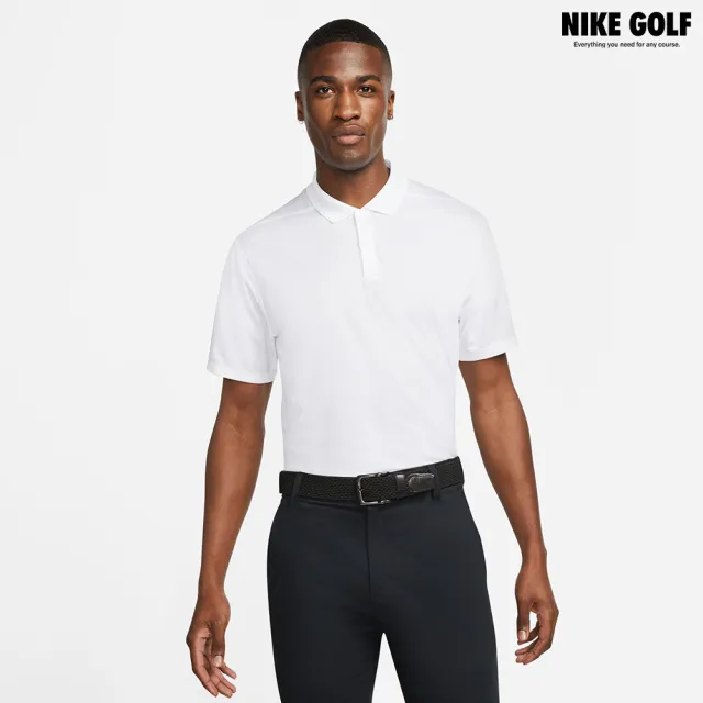 【NIKE GOLF】男款 Nike DriFIT Victory 高爾夫球衫(白色)