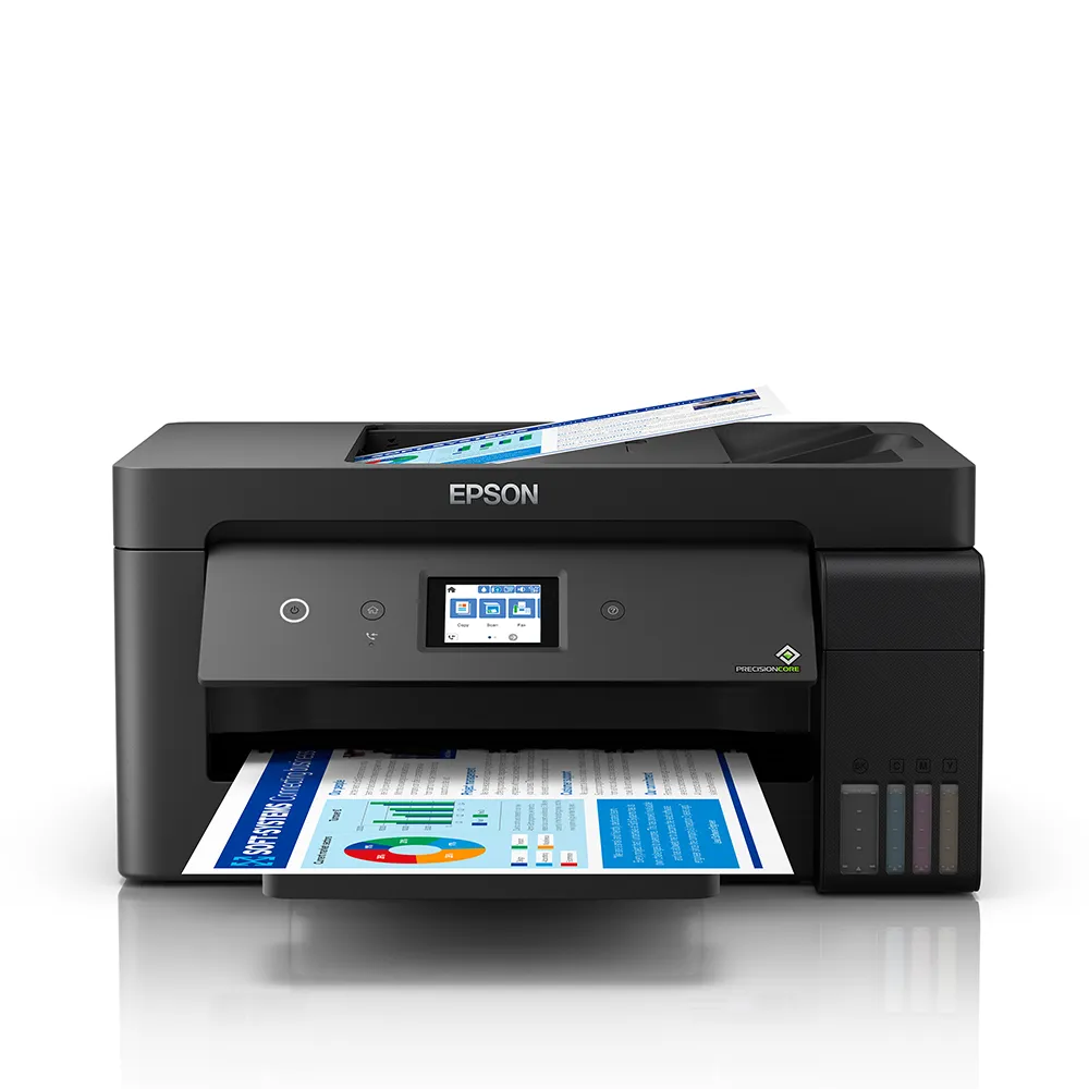 【EPSON】官方直營 L14150 A3+高速雙網WiFi智慧遙控連供複合機(滿版自動雙面列印/影印/掃描/傳真/黑墨防水)