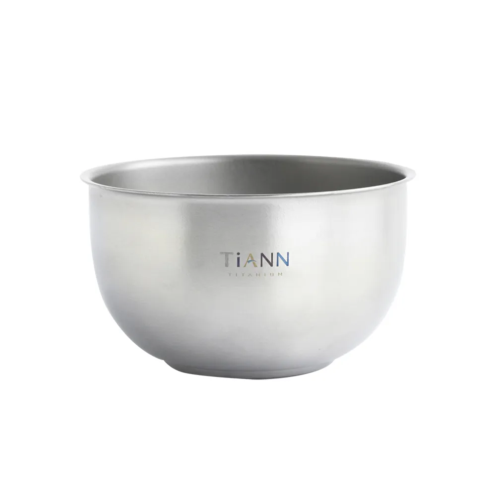 【TiANN 鈦安】純鈦雙層 鈦碗(550ml)