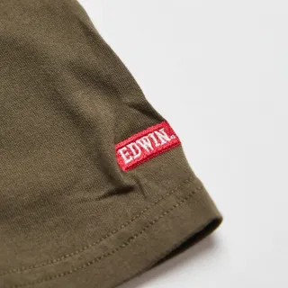 【EDWIN】男裝 金蘭食品 金蘭烤肉醬猛男短袖T恤(橄欖綠)