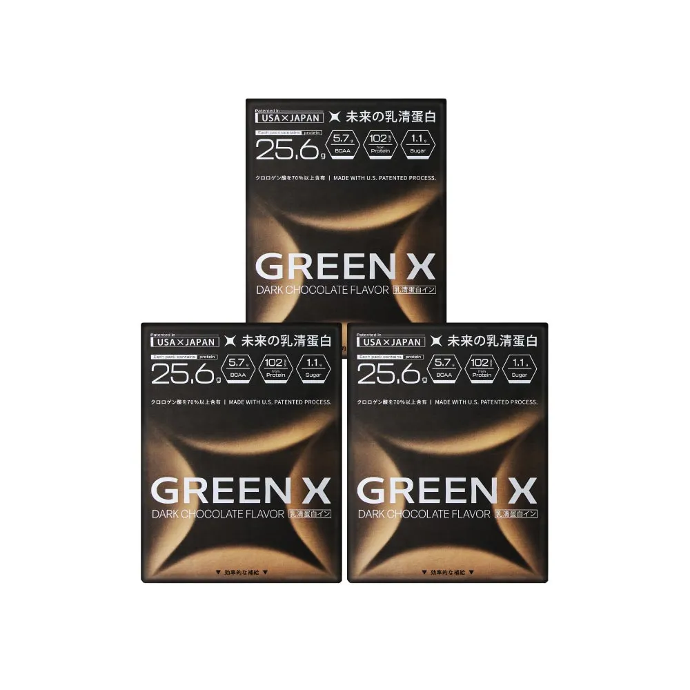 【TAIZAKU 火星生技】GreenX進化乳清蛋白-醇黑可可風味 2送1入 40gX4包/盒(分離乳清蛋白)