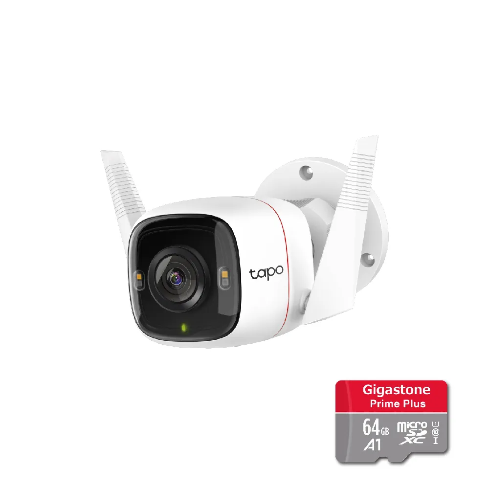 (64G記憶卡組)【TP-Link】Tapo C310 3MP高解析度 戶外防水 WiFi無線智慧高清網路攝影機(Wi-Fi無線攝影機)