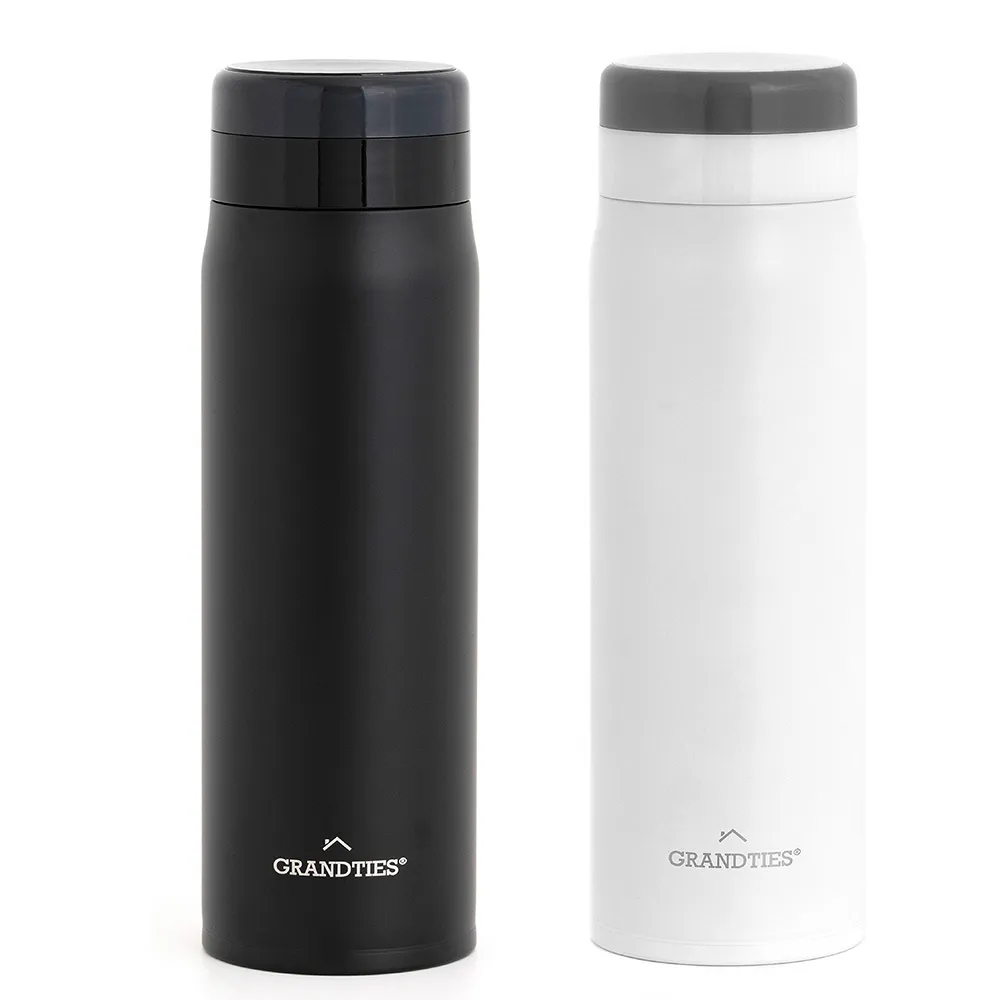【美國GrandTies】手提式700ML真空不鏽鋼保溫杯/保溫杯 清新綠 保冷/保溫(2入組)(保溫瓶)