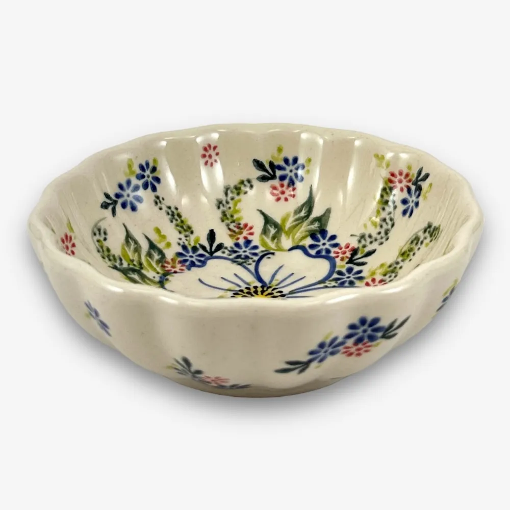 【SOLO 波蘭陶】波蘭製 Vena 波蘭陶 12CM 波浪碗 麗水芙蓉系列