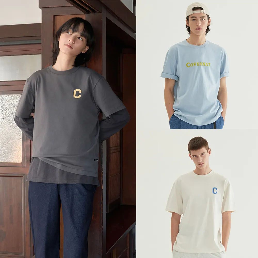【COVERNAT】官方旗艦館 Logo涼感棉短袖T恤(多款任選)