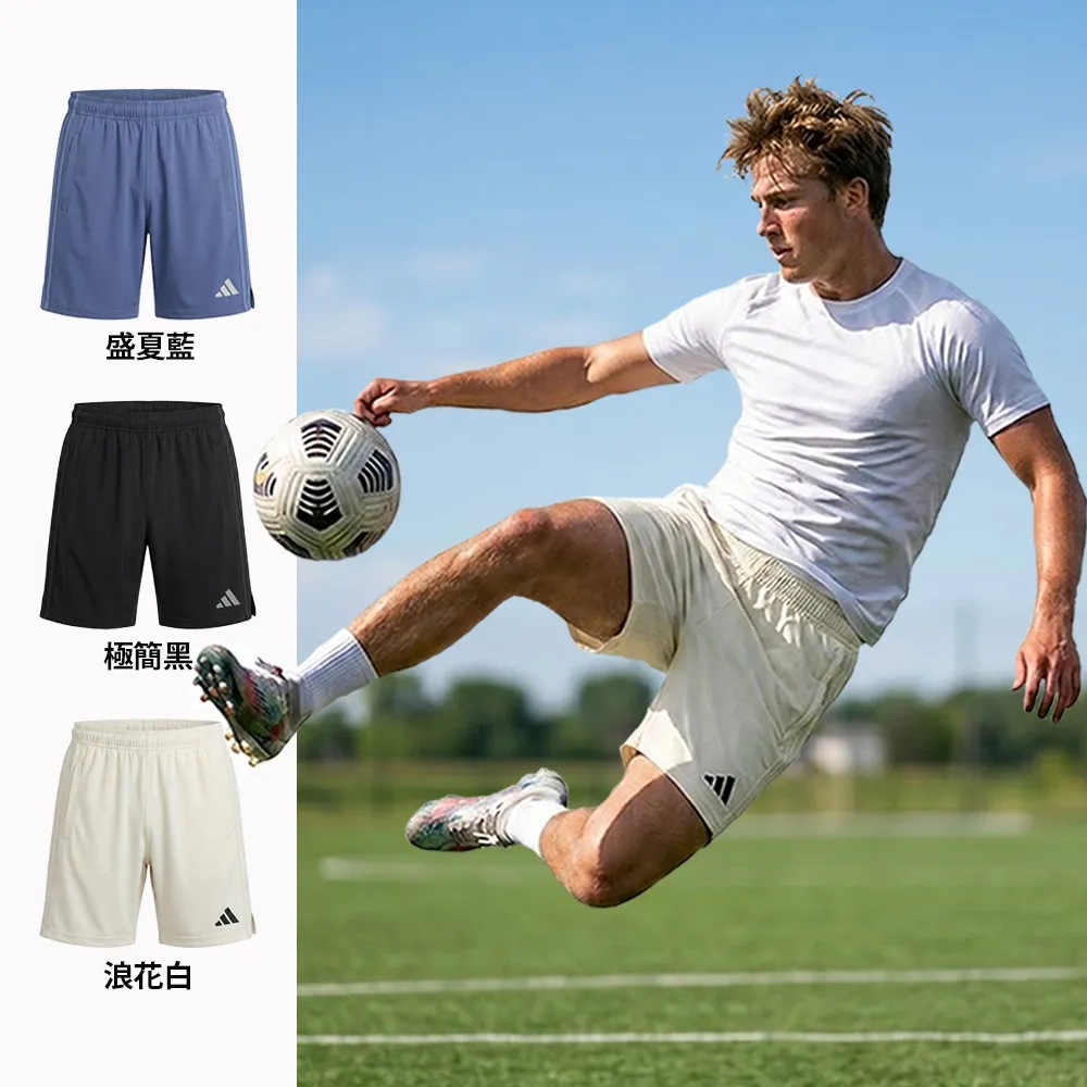 【adidas 愛迪達】AIR Cloud輕機能雲感運動五分褲(休閒 抑菌 輕量 吸濕 快乾 透氣 男女同款)