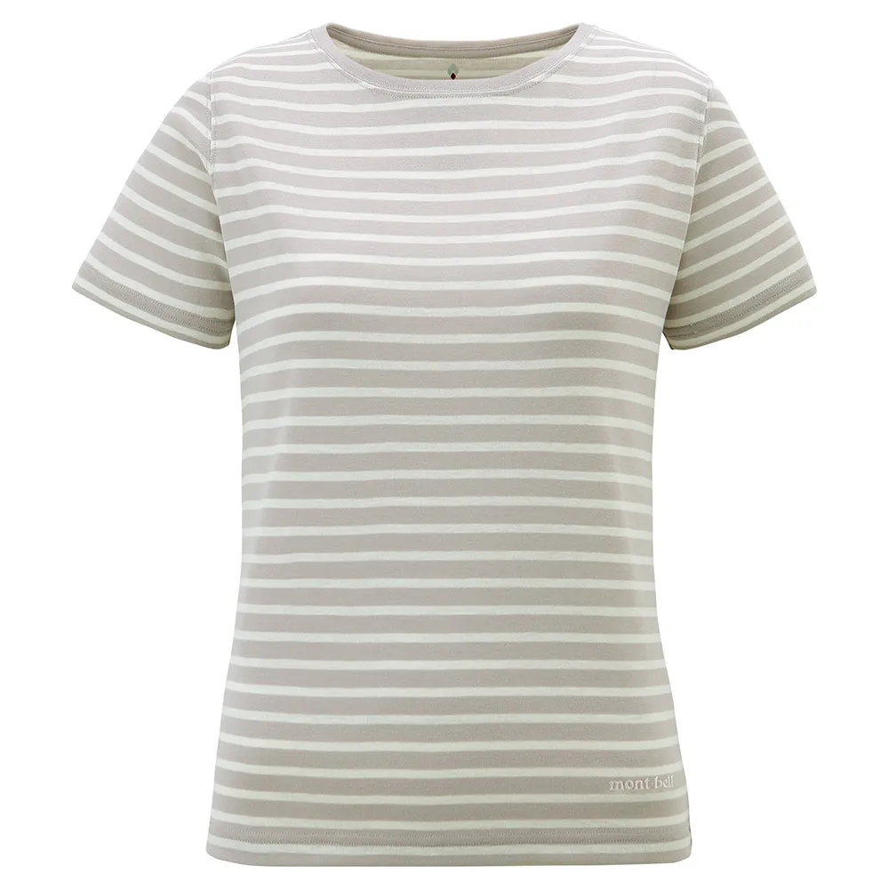 【mont bell】Wic Striped T女款短袖排T 1114543WT/RD紅 B/W-W寬藍 IV/DN白/藍
