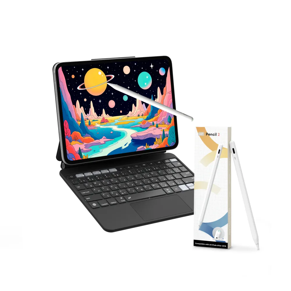 【eiP】iPad週邊超值組★ Hyperkeys 智定義 iPad 鍵盤+eiP Pencil 2觸控筆(iPad Air 11 M2/M3/M4 Air 4/5)