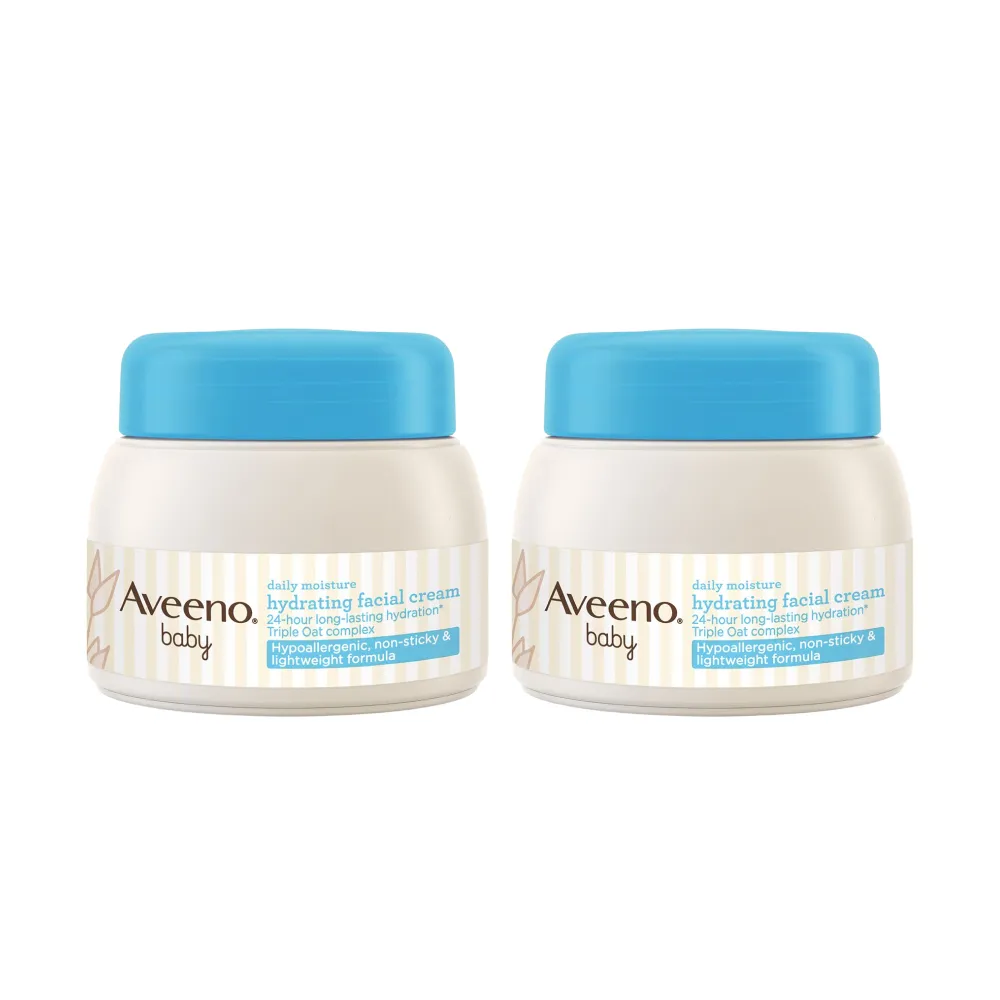 【Aveeno 艾惟諾】嬰兒燕麥保濕水凝霜2入組(60gx2_嬰兒乳液)